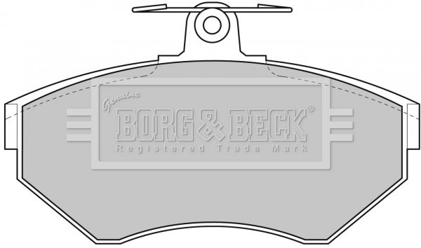 BORG & BECK Piduriklotsi komplekt,ketaspidur BBP1607